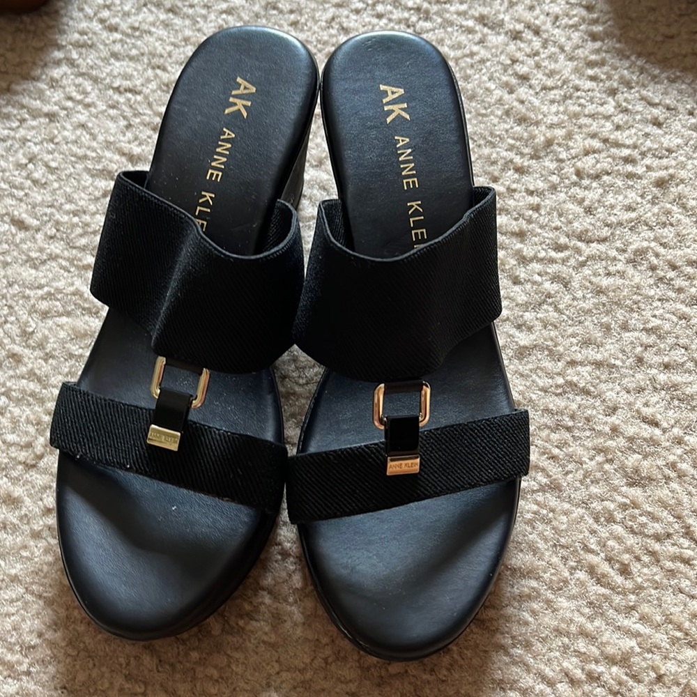 Size 9 Ann Klein wedges worn once